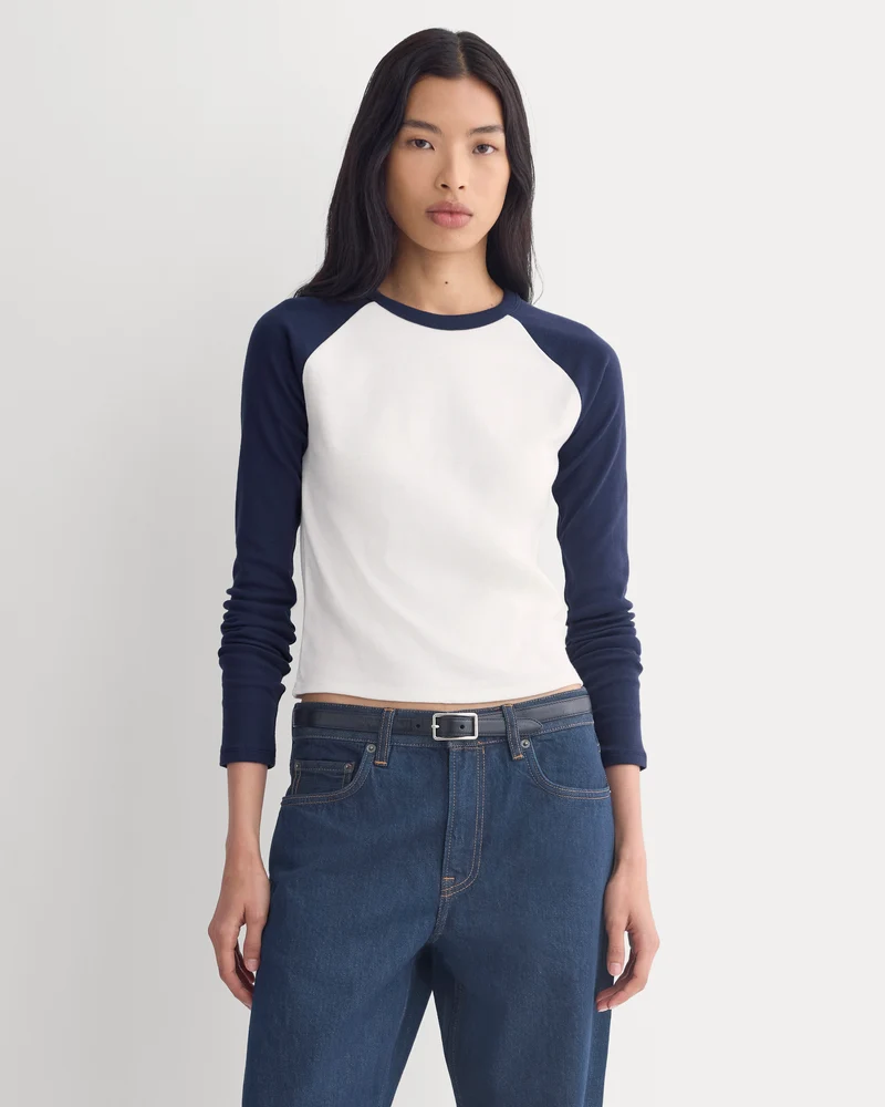 RetroSoft Cotton Ragland Crew | Bone