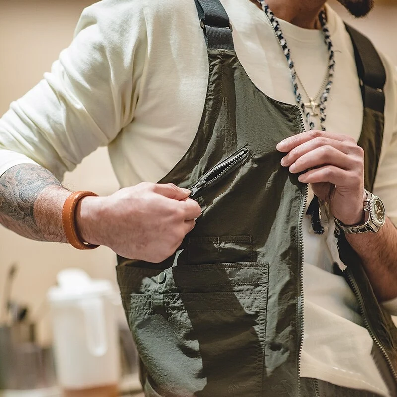 Werkvest met meerdere zakken, gilet, schoudertasjas