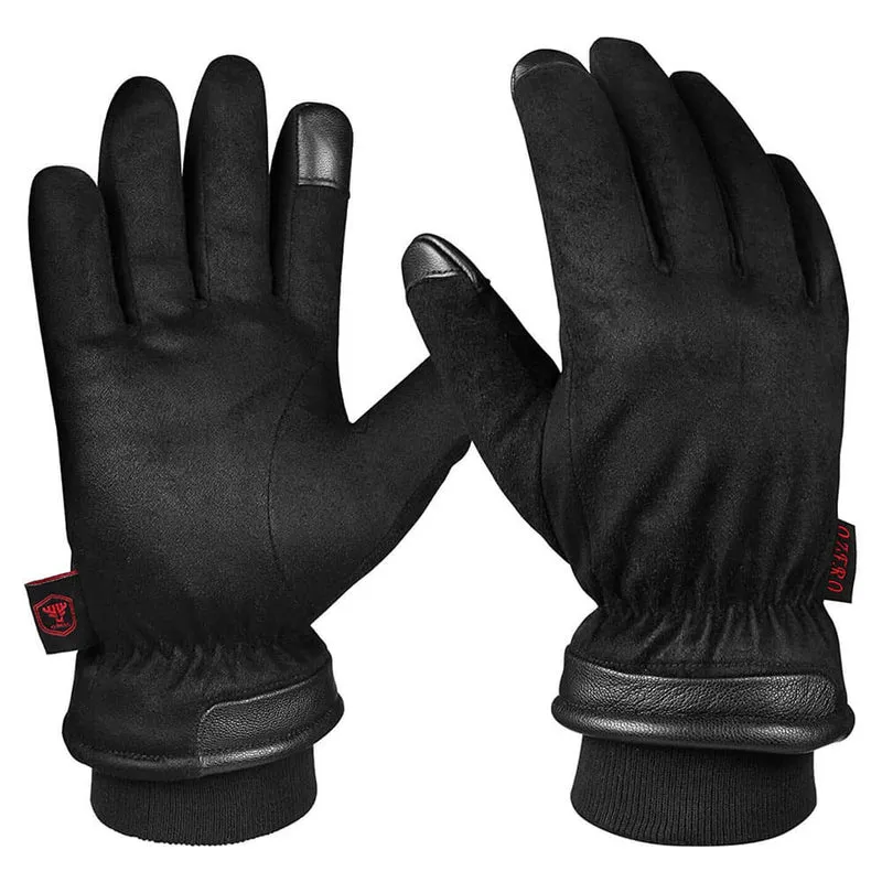 OZERO Winterhandschuhe Wildleder | Wasserdicht & Touchscreen