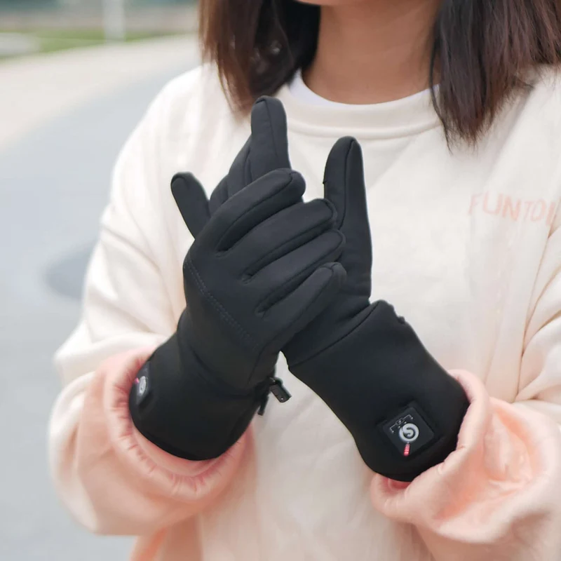 Savior Beheizbare Unterziehhandschuhe – Dünne Heizhandschuhe mit Touchscreen für Damen & Herren