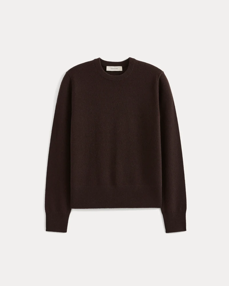 Cashmere Slim Crew Sweater | Coffee Bean