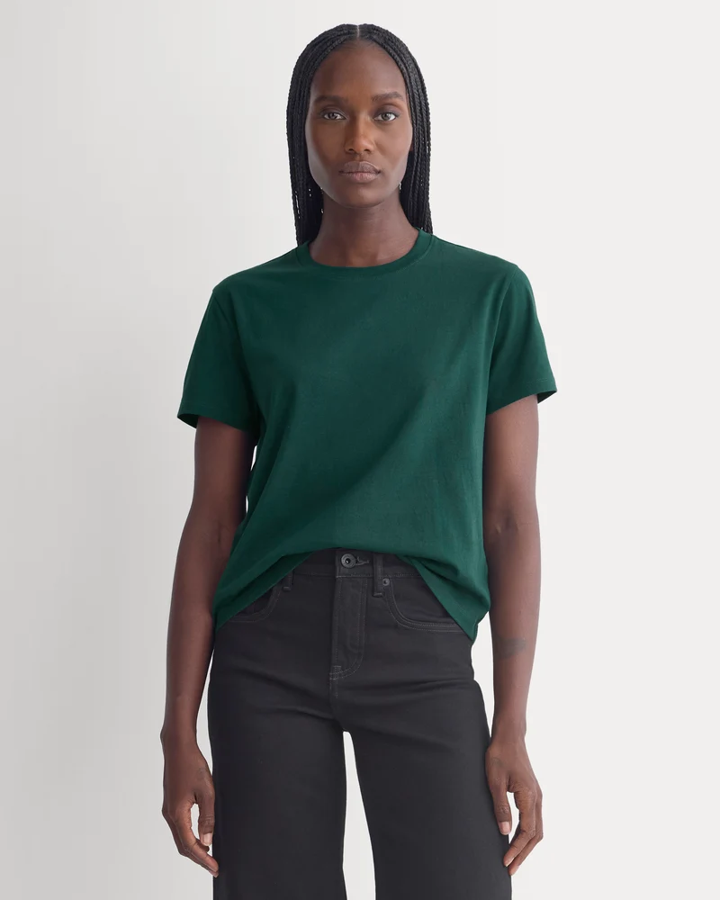 The Box-Cut Tee in Essential Cotton | Ponderosa Pine | No Pocket