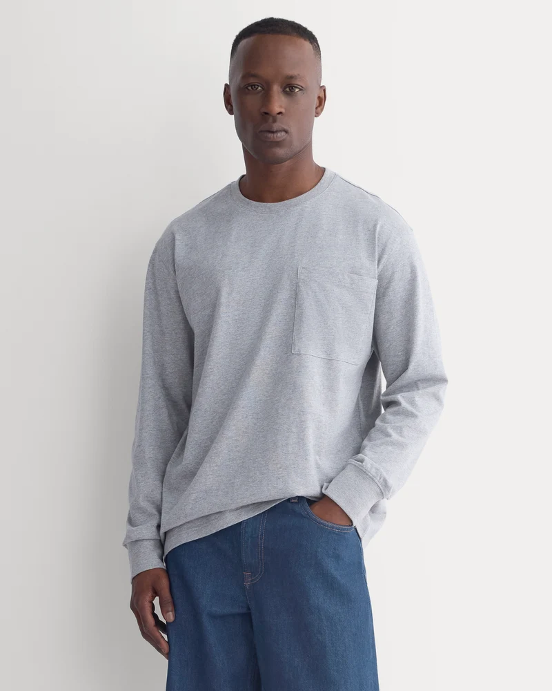 Archive Long-Sleeve Crew | Heathered Grey