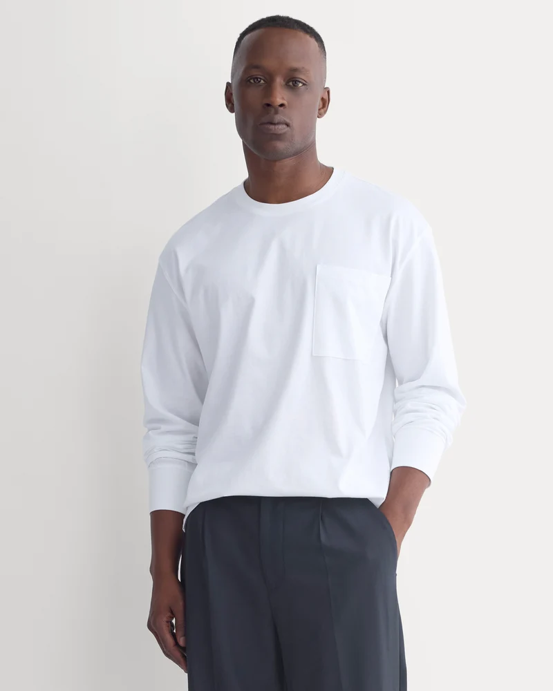Archive Long-Sleeve Crew | White