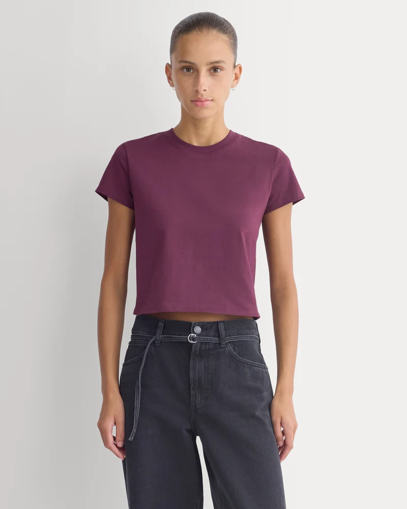 Forever Jersey Shrunken Crew | Deep Plum