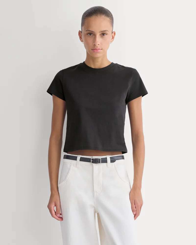 Forever Jersey Shrunken Crew | Black
