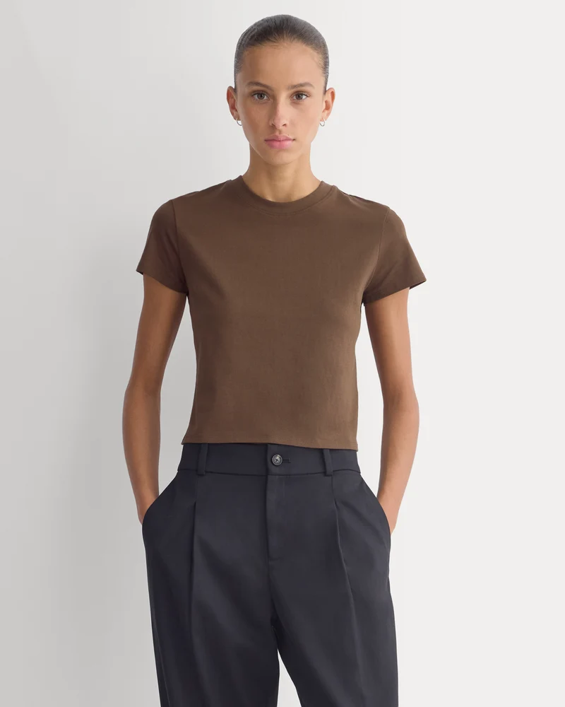 Forever Jersey Shrunken Crew | Cocoa