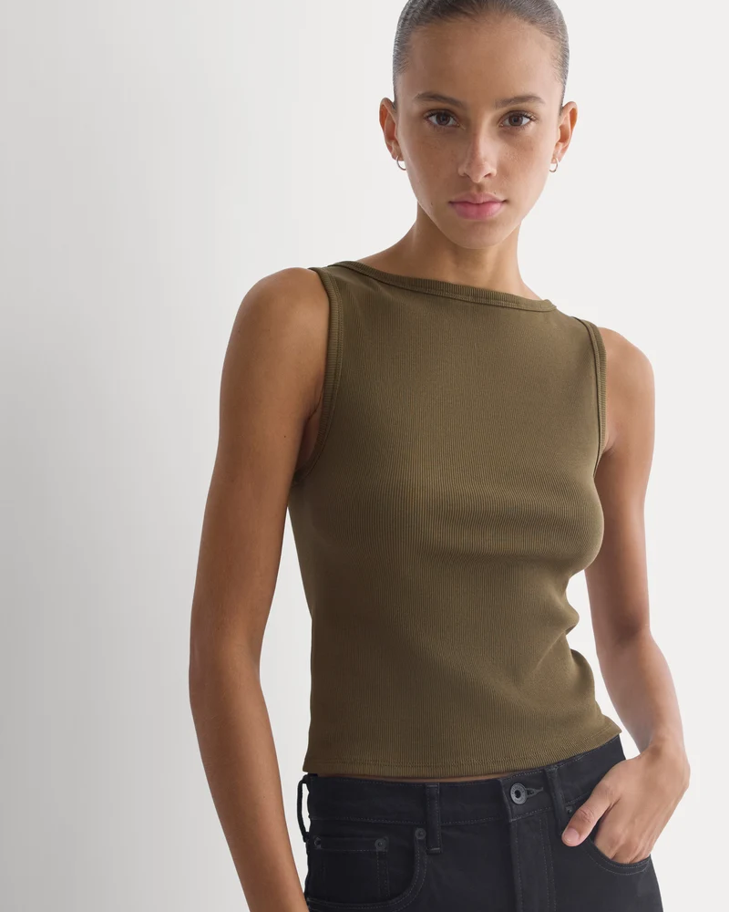 Effortless Rib Boatneck Tank | Beech