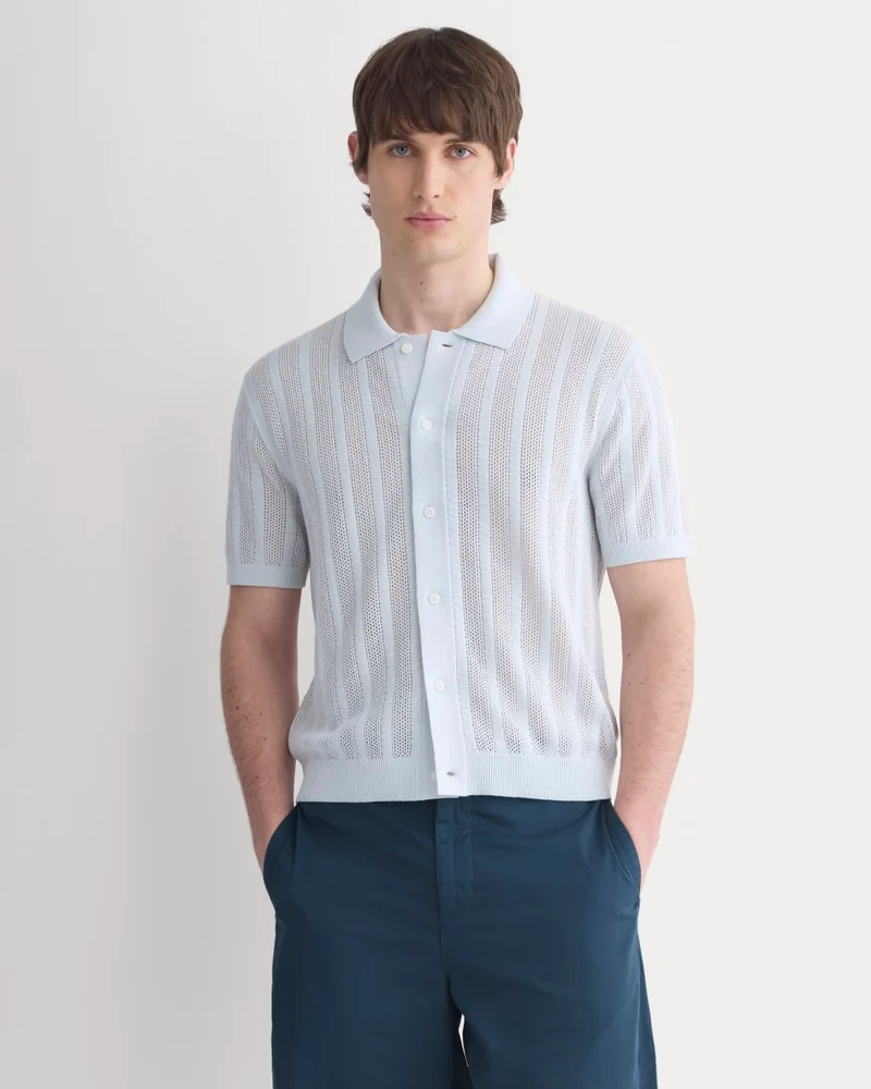 Textured Knit Resort Shirt | Skywriting