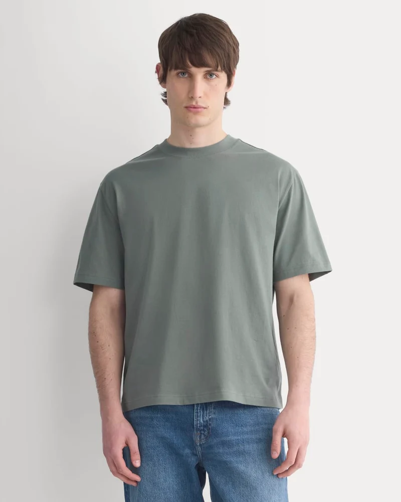 Archive Relaxed-Fit Cotton Crew | Agave Green