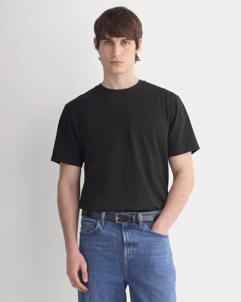 Archive Standard-Fit Cotton Crew | Black