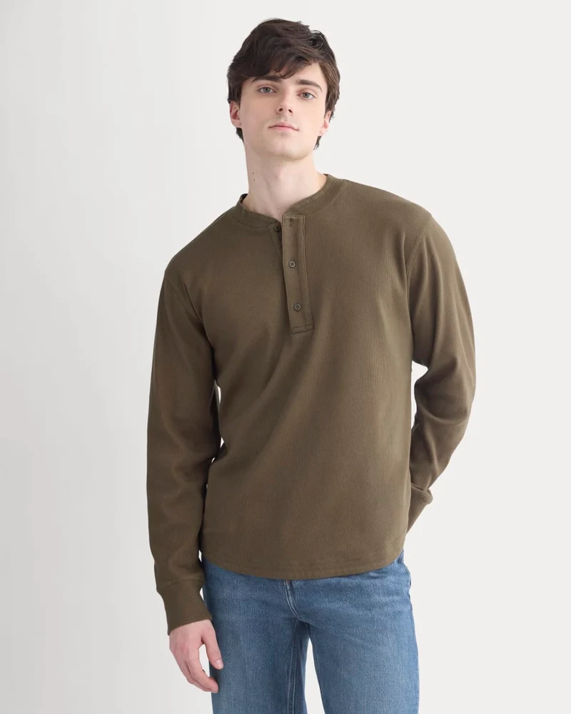 Vintage Rib Henley | Beech