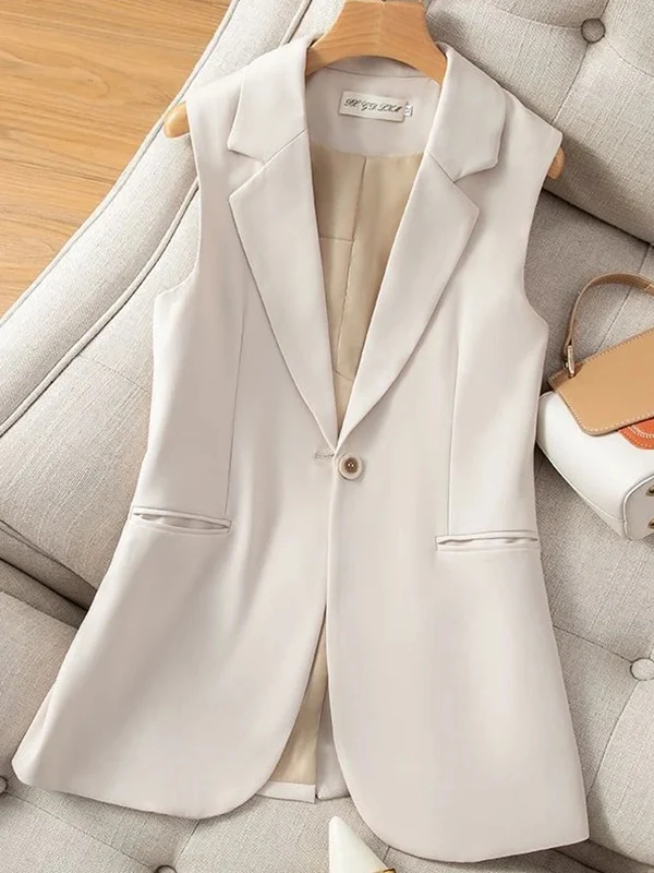 Damesvestjasje zonder mouwen. Blazer