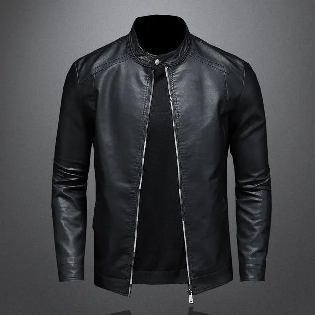 Casual jas heren Moto Biker leren jas