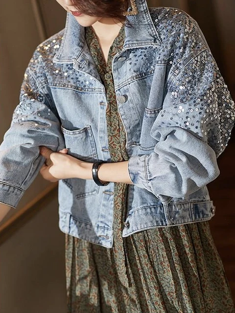 Denim jack voor dames