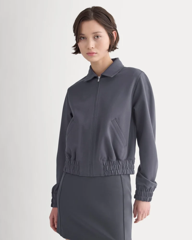 Ponte Aviator Jacket | Graphite