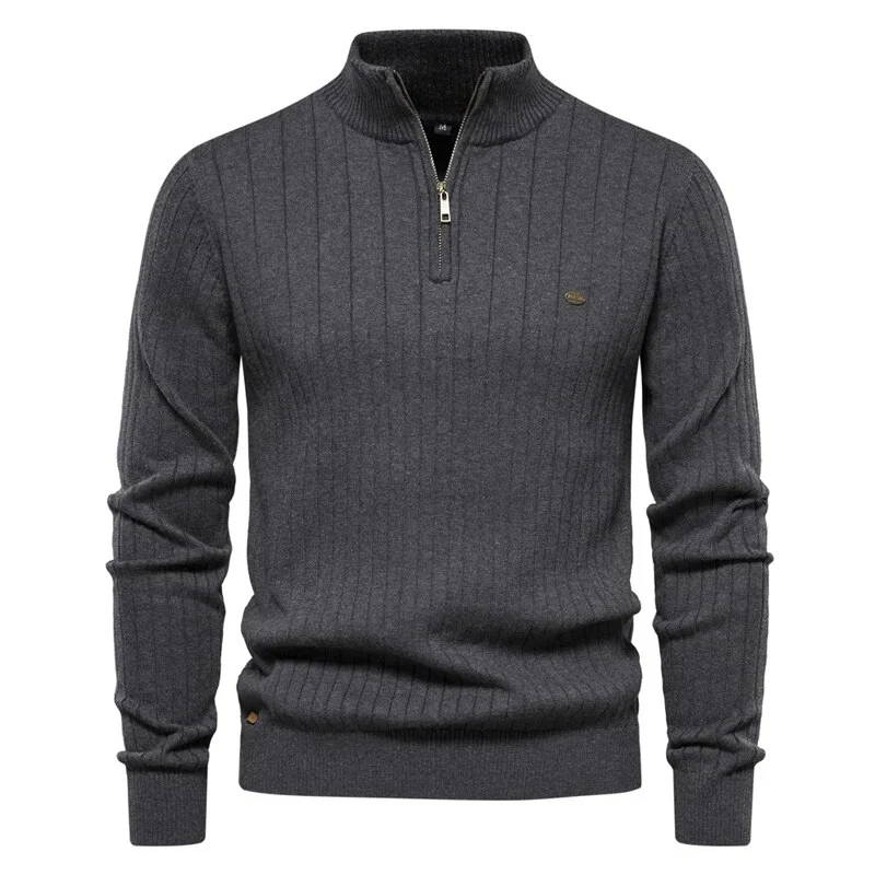 Heren trui met ritssluiting Business Boss Sweater