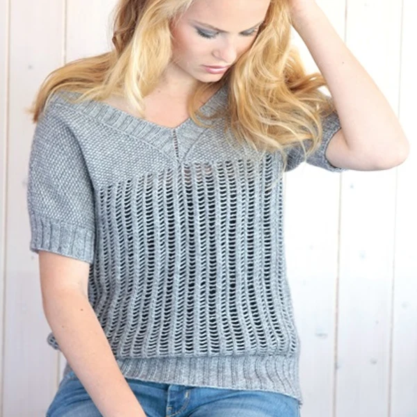 Strickanleitung Stone Washed Lace Pullover (Digital)