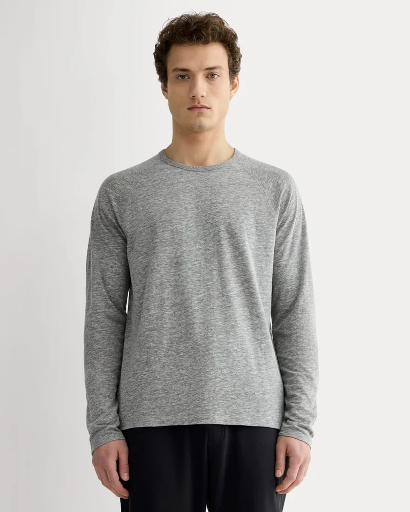 The Rec Long-Sleeve Crew | Heathered Grey