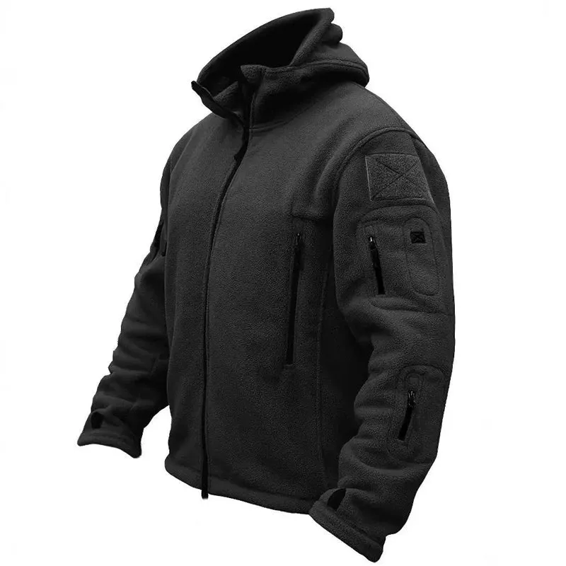 Heren Polar Fleece Tactical Winter Sports Hood Caro Coat