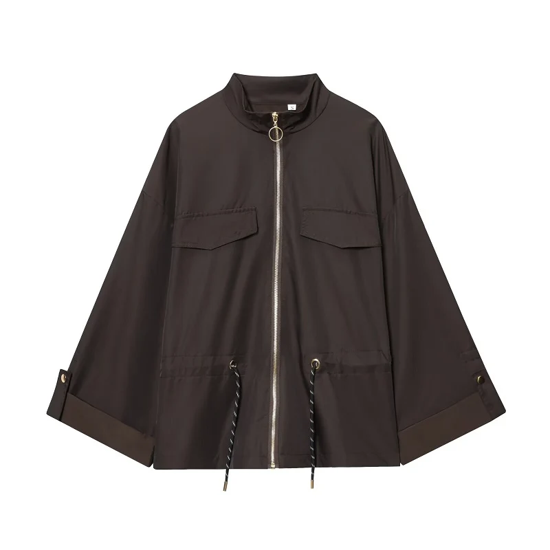 Safari Bomberjacks voor dames met rits Varsity Outerwear