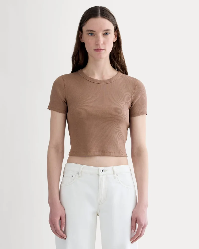 The ’90s Rib Tee | Mocha