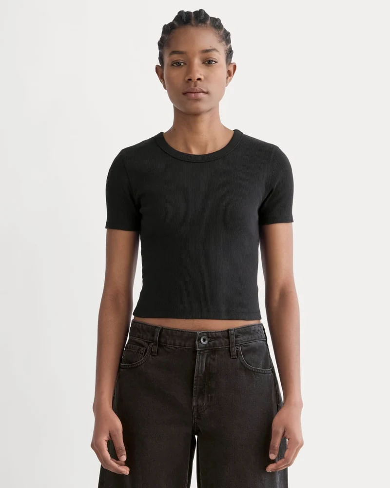 The ’90s Rib Tee | Black