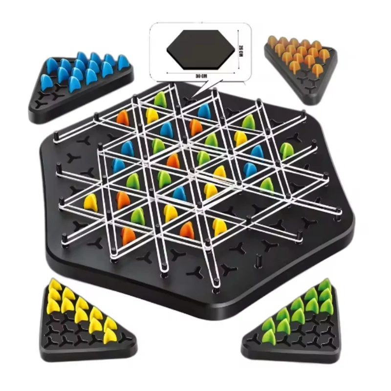 Speel Triggle Rubber Band Game Chain Triangle Chess Game