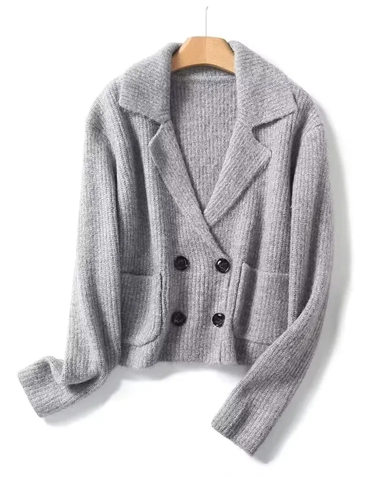 Vrouwen gebreide jassen winteroutfits