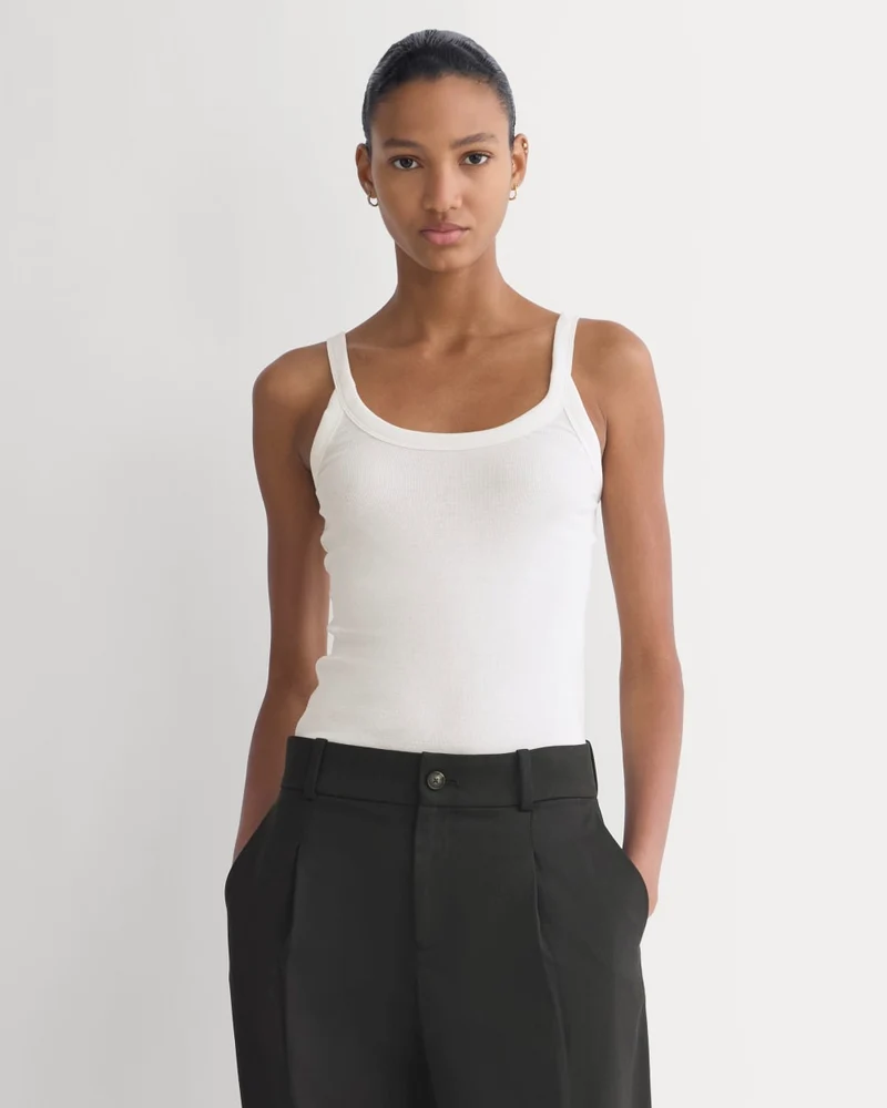 RetroSoft U-Neck Tank | Bone