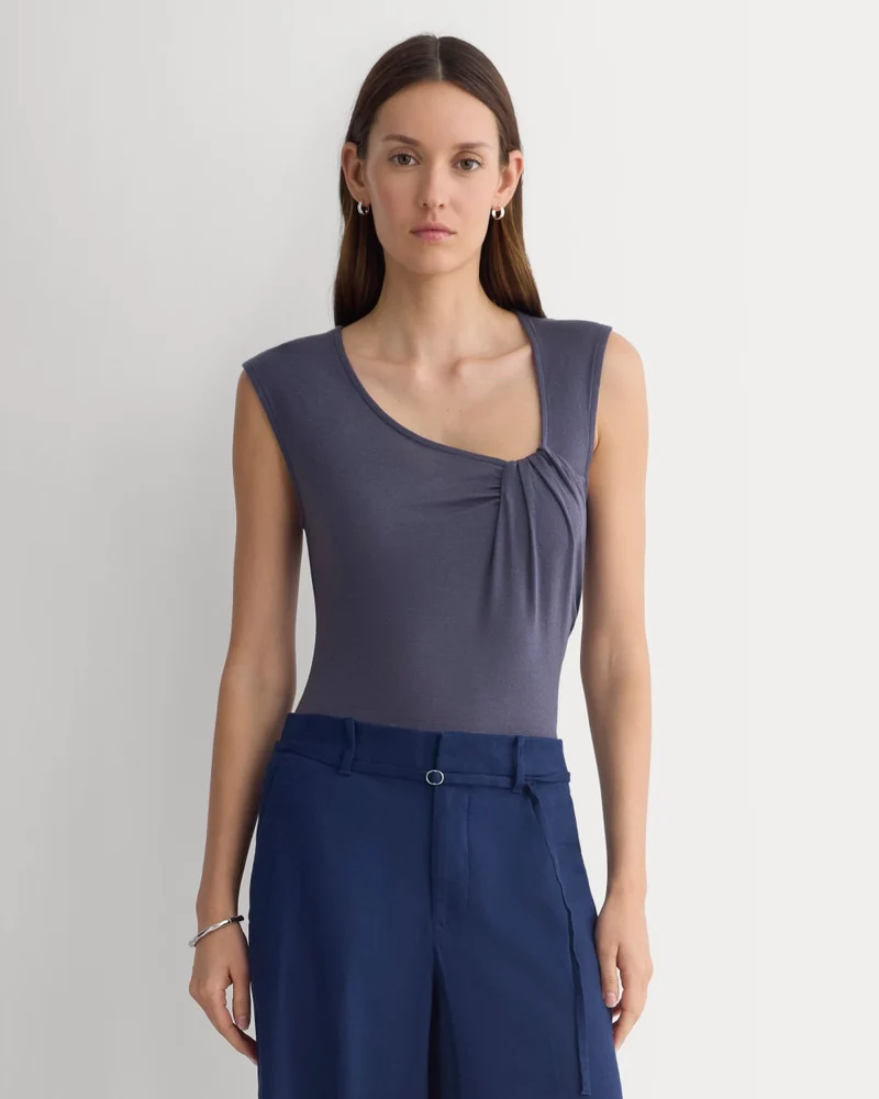 Asymmetrical Top in Butterluxe | Graystone