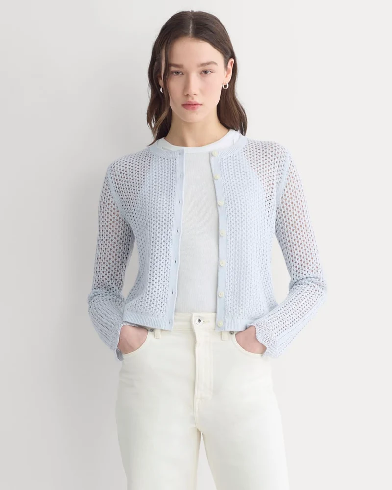 Lace-Knit Cardigan | Skywriting