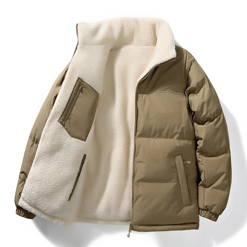 Winter heren parka dubbelzijdige jas