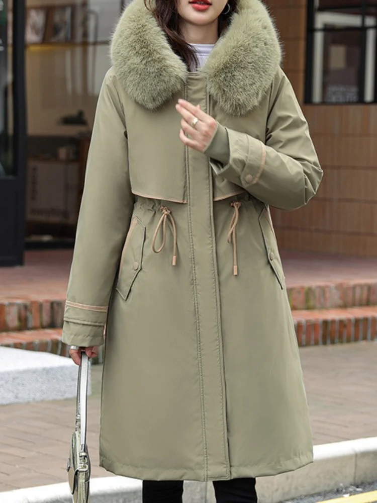 Winter Parka Jas Dames Katoenen Gewatteerde Jas