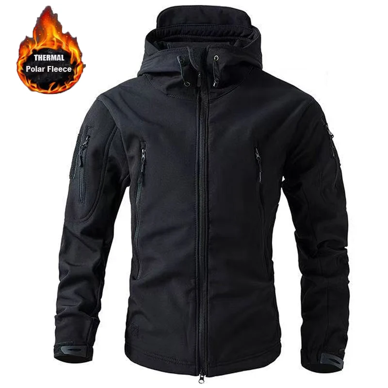 Heren Winter Herfst Softshell Fleece Jassen