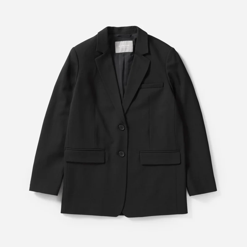 The Oversized Blazer in Wool | Black