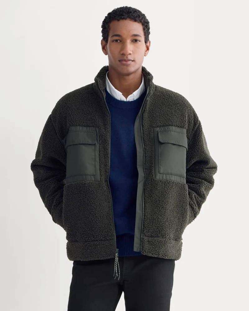 ReTrack Fleece Zip-Up | Black