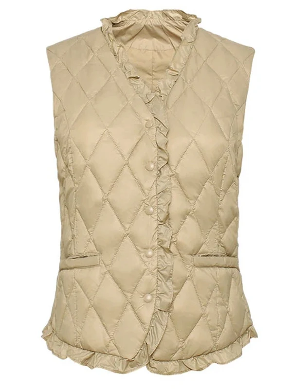 Mode V-halsvest Warme donsjassen