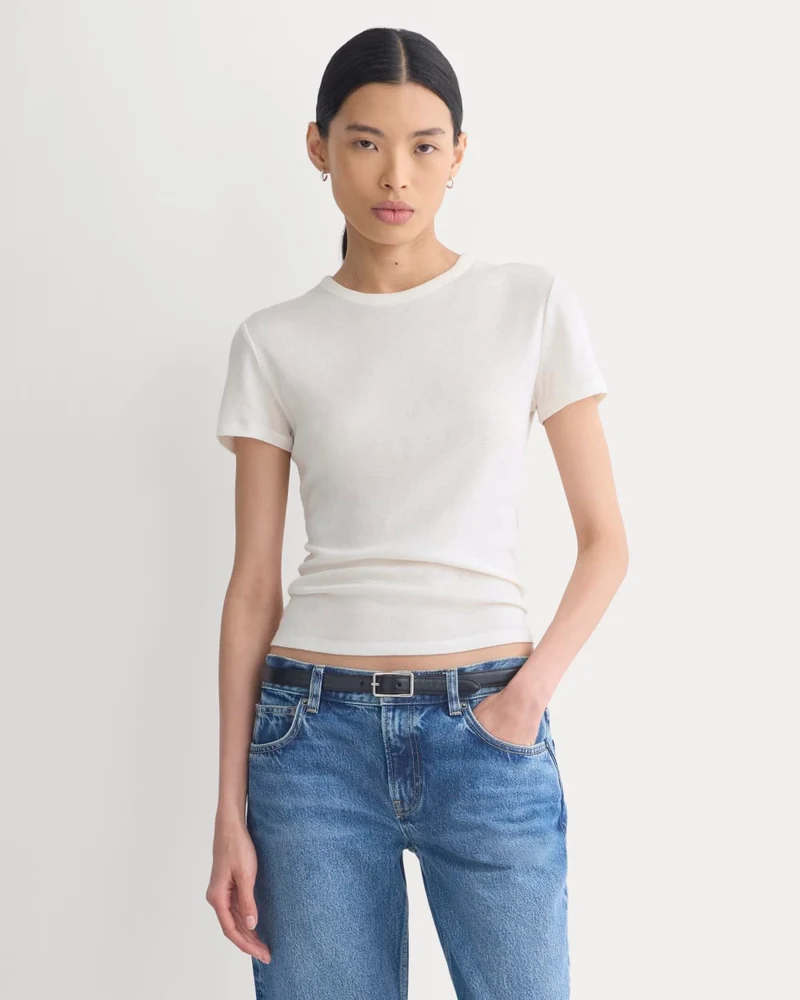Tissue Short-Sleeve Crew | Bone