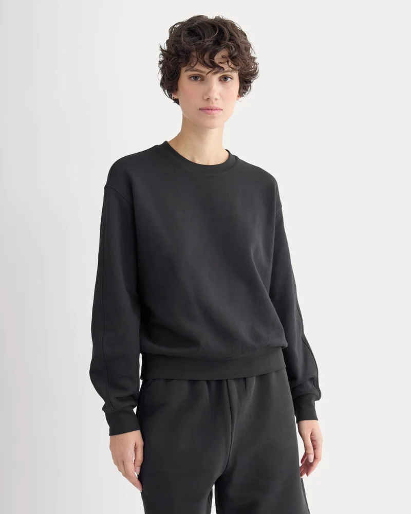 Lightweight Terry Blouson Crew | Black
