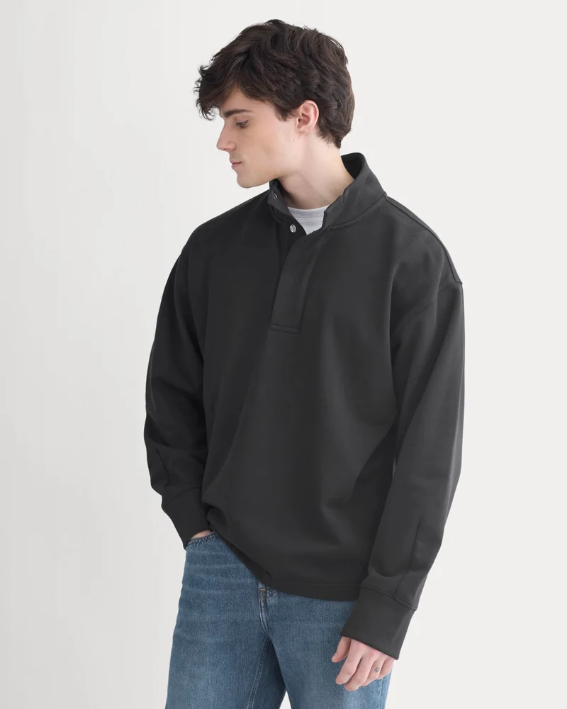 Off-Duty Terry Pullover | Black