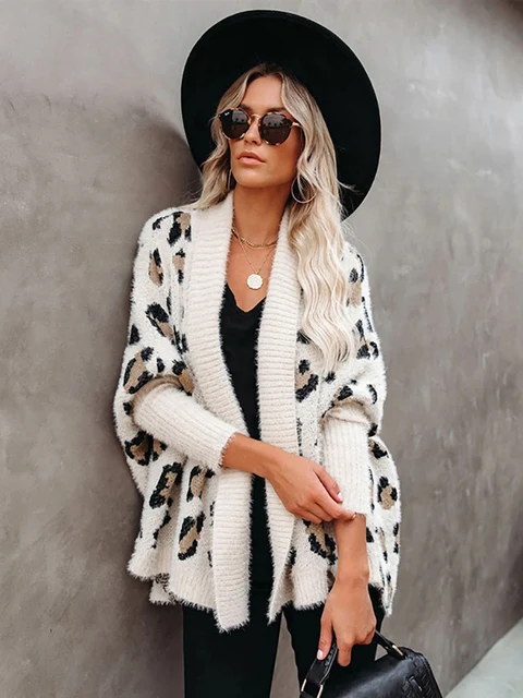 Fuzzy oversized truien met vleermuismouwen en vleermuismouwen