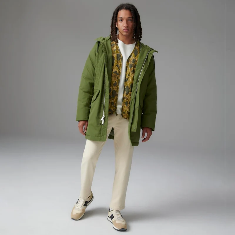 The ReNew Long Parka | Moss