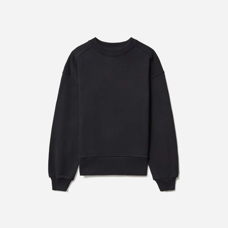 The Track Oversized Crew | Black