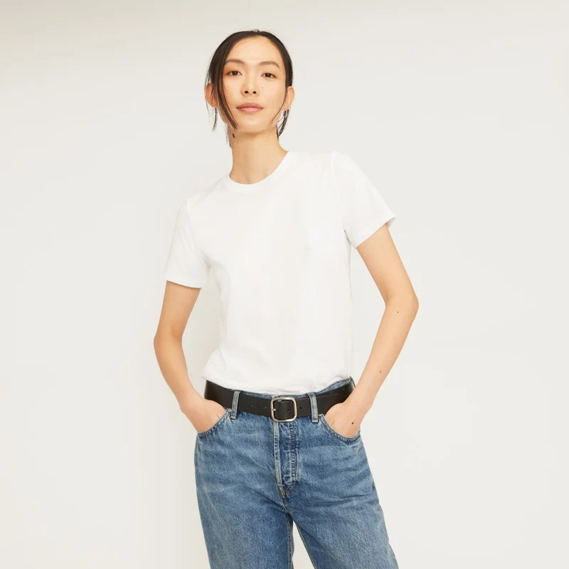 The Organic Cotton Crew Tee | White