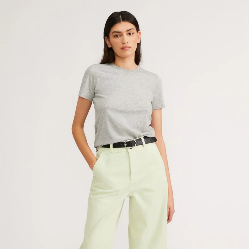 The Organic Cotton Crew Tee | Heathered Grey