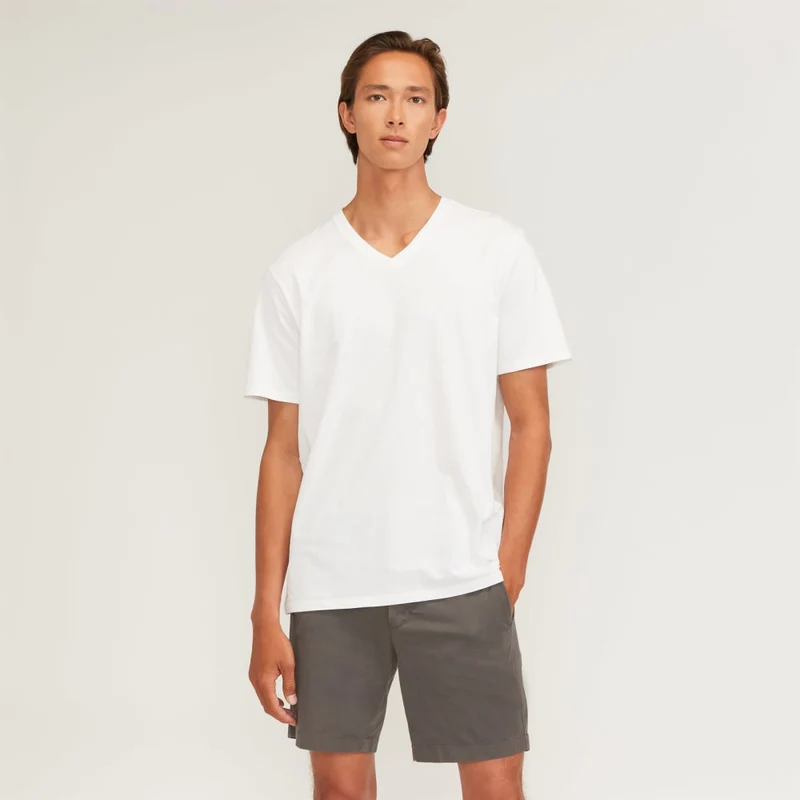 The Organic Cotton V-Neck Tee | White