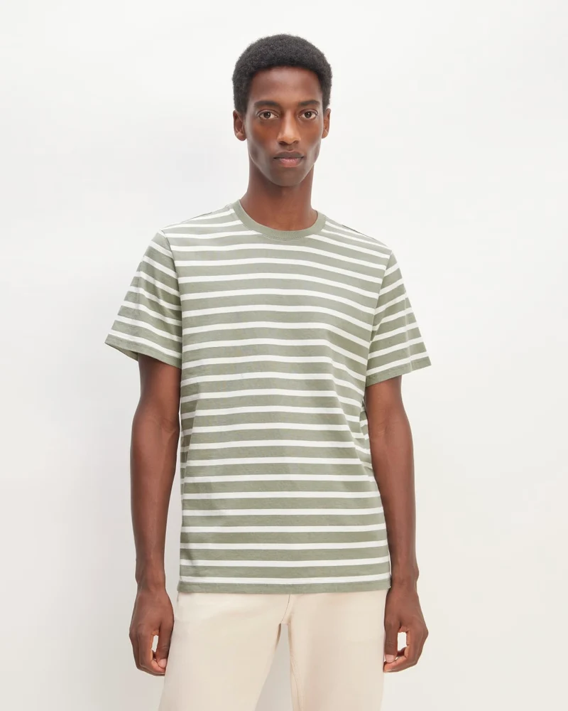 The Premium-Weight Crew | Uniform | Mariner Stripe / Shadow / Bone