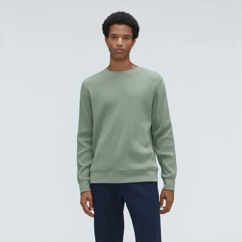 The Waffle Long-Sleeve Crew Tee | Lily Pad