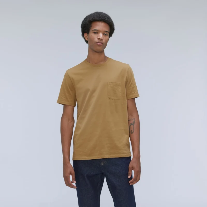 The Organic Cotton Pocket Tee | Dark Brown